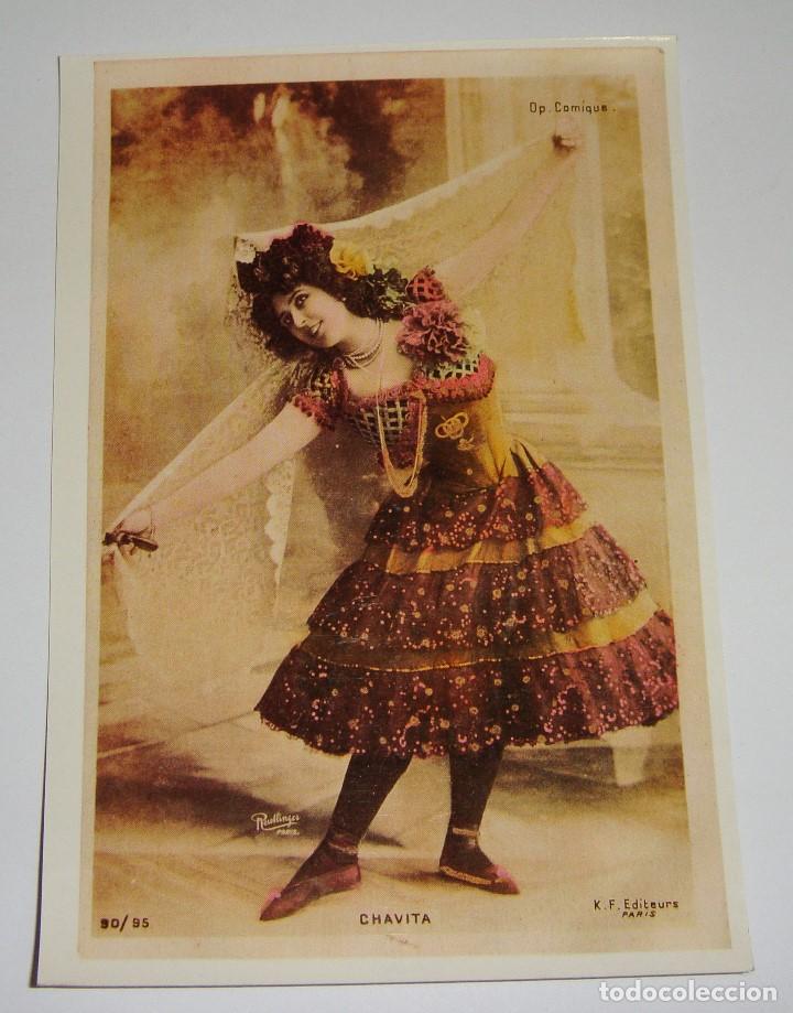 Postales: POSTAL ART NOUVEAU. CHAVITA. FOTO REUTLINGER.