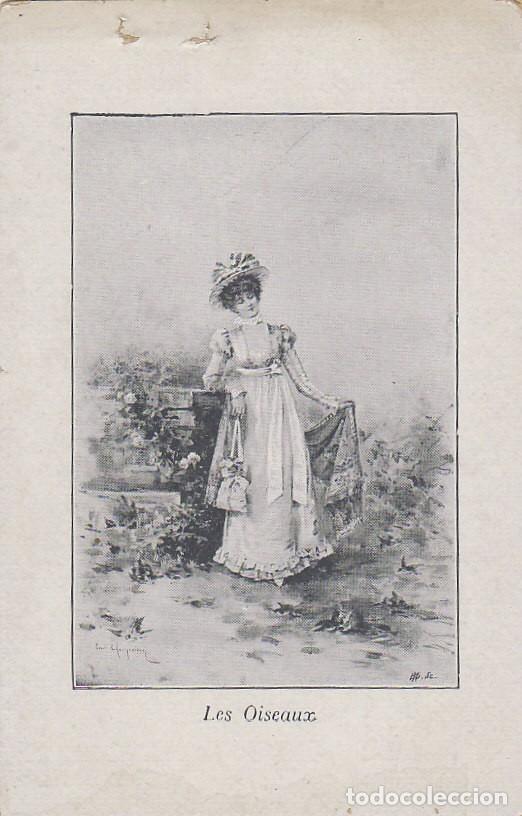 Postales: POSTAL ROMANTICA, LOS PAJAROS - Foto 1