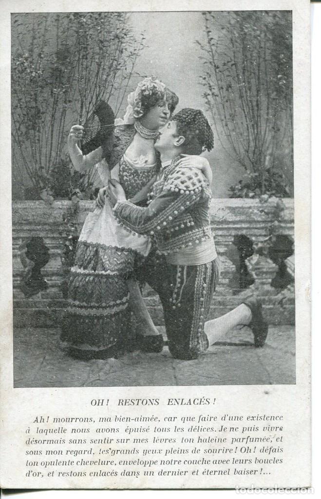 Postales: TORERO Y MANOLA. 1906