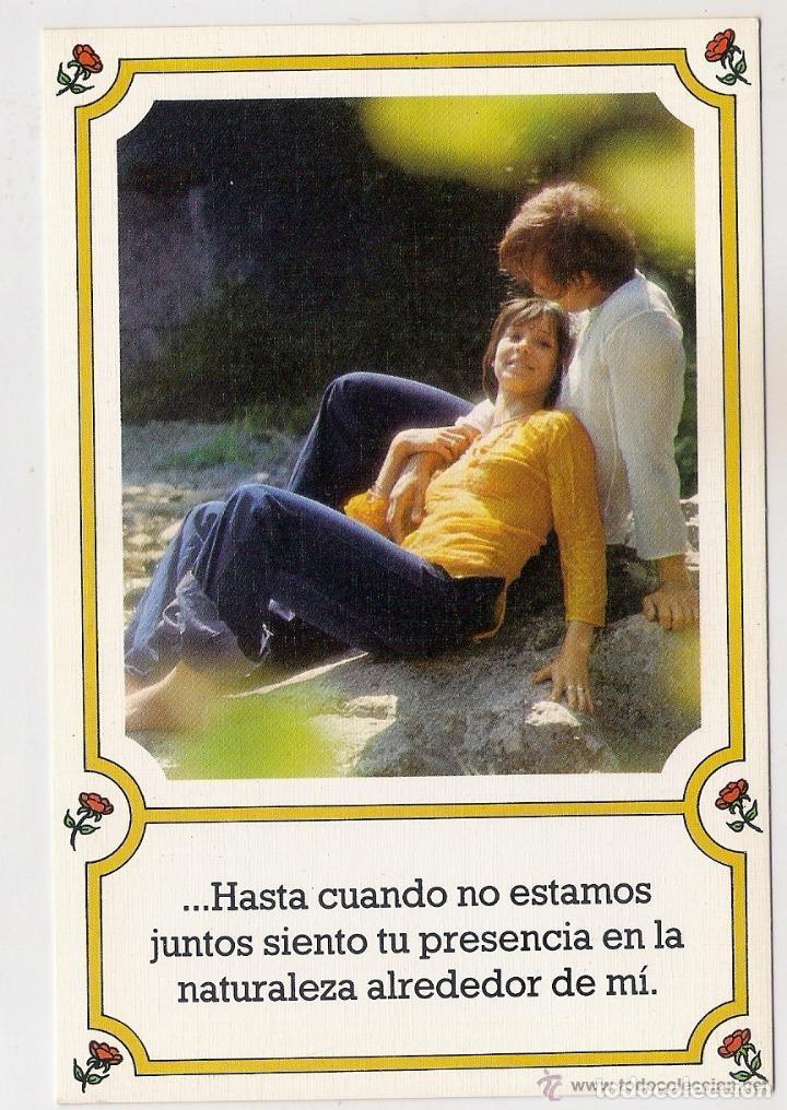 Postales: -52630 POSTAL ROMANTICA MUJER ENAMORADA, S. MATE N&ordm; 108/1, CON MENSAJE, EDICIONES VIKINGO