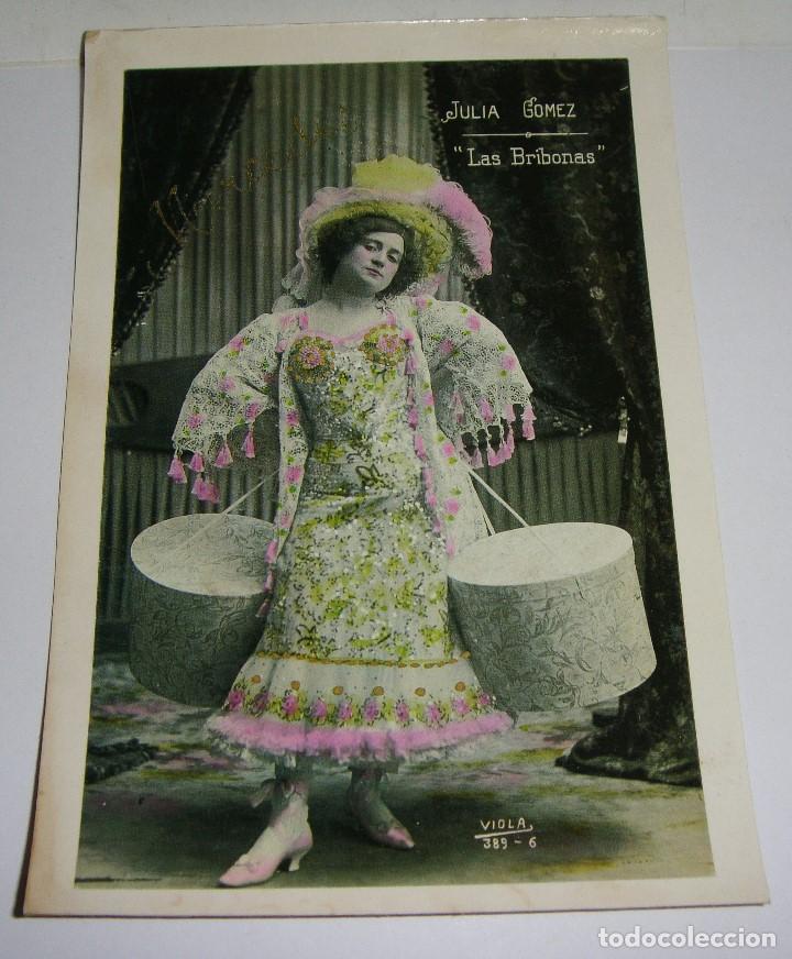 Postales: POSTAL ART NOUVEAU. JULIA G&Oacute;MEZ. LAS BRIBONAS.