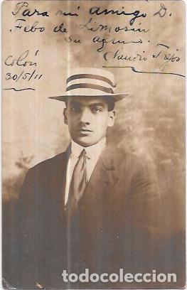 Cartoline: TARJETA POSTAL DE UN SE&Ntilde;OR CON SOMBRERO.