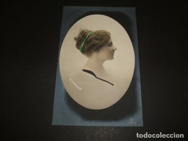 Postales: POSTAL BUSTO DE MUJER DE PERFIL - Foto 1