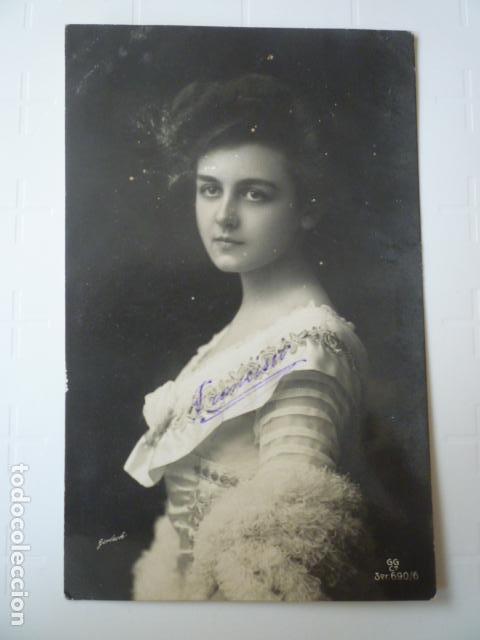 Cartoline: POSTAL ROMANTICA RETRATO DE MUJER. ED. GG C&ordm; 690/6. CIRCULADA CON SELLO.