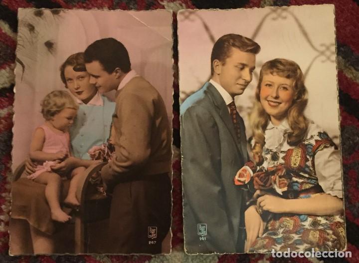 3 postales parejas años 60 - Compra venta en todocoleccion