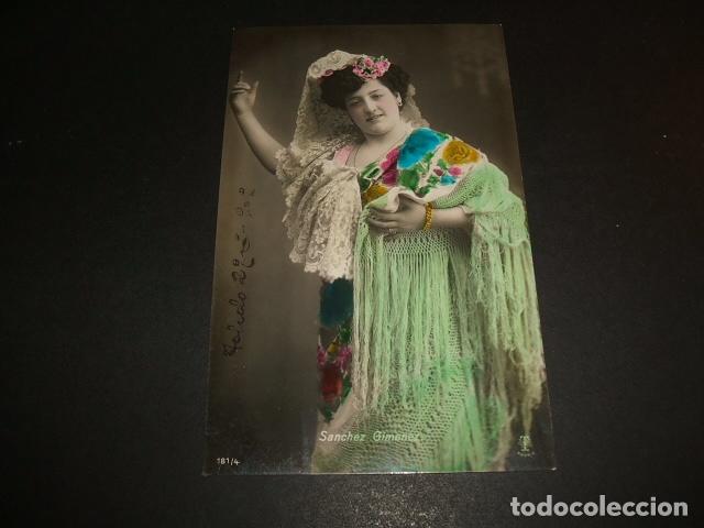 Postales: SANCHEZ GIMENEZ ACTRIZ CUPLETISTA ESPA&Ntilde;OLA POSTAL - Foto 1