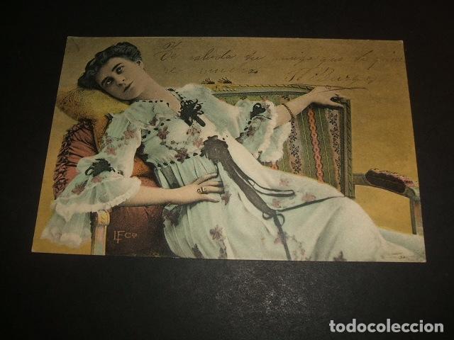 Postales: DAMA EN SILLON POSTAL - Foto 1
