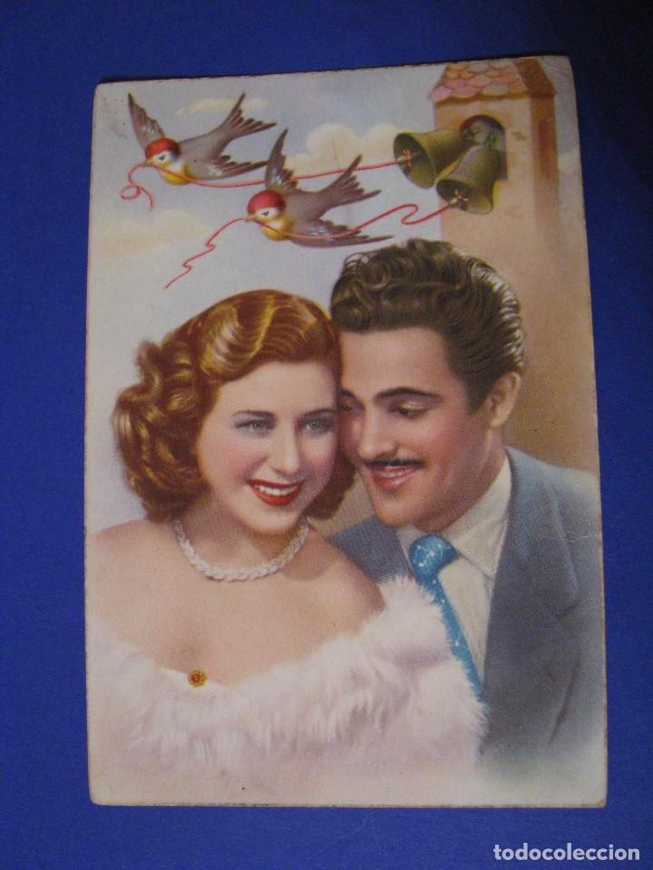 Postais: POSTAL PAREJA. A&Ntilde;OS 50. ESCRITA.