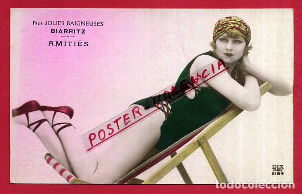 Postais: POSTAL EROTICA , FOTOGRAFICA , ANTIGUA CON ESTILO , BA&Ntilde;ADOR , ORIGINAL , P86406