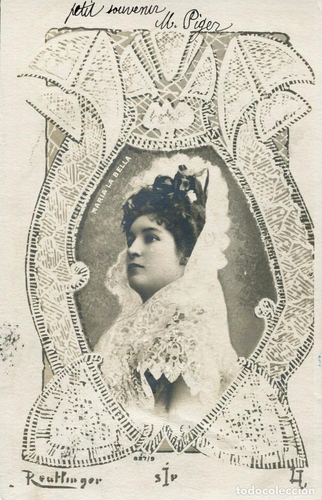 Postales: MAR&Iacute;A LA BELLA- REUTLINGER-PAR&Iacute;S -A&Ntilde;O 1904.