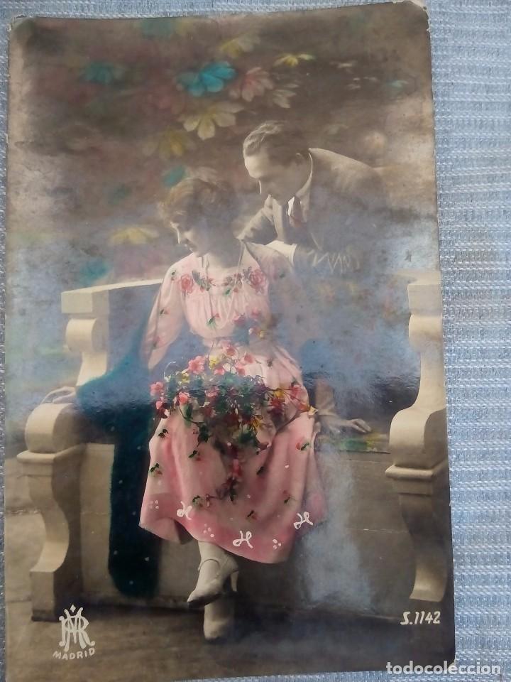Cartoline: postal romantica coloreada