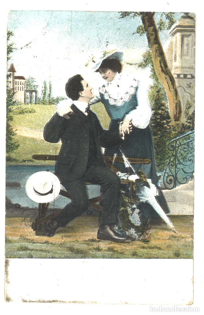Postais: Pareja. B&eacute;lgica, 1907