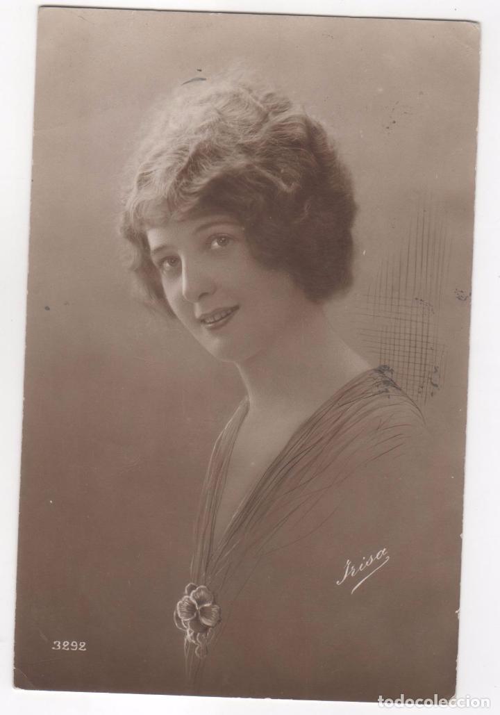 Postais: Antigua Tarjeta Postal Mujer  A&ntilde;os 1924  Circulada