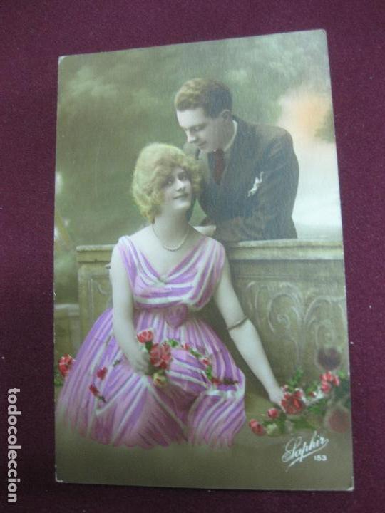 Postales: ANTIGUA POSTAL ROMANTICA. - Foto 1