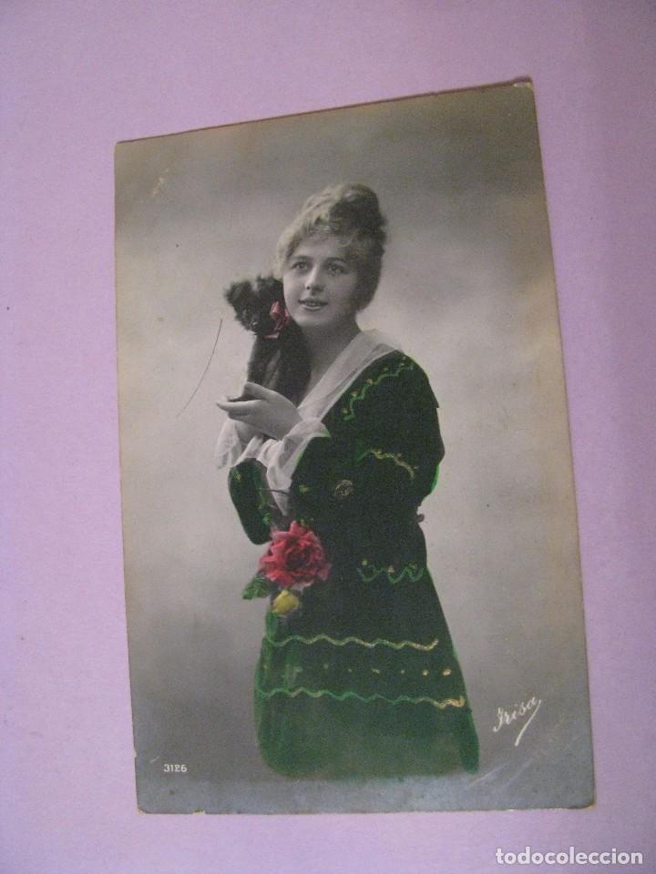 Postais: ANTIGUA POSTAL. UNA JOVEN ED. FRISA. ESCRITA. 1915.