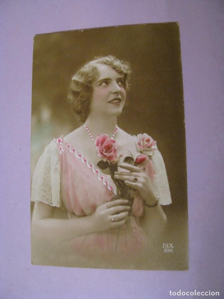 Postais: ANTIGUA POSTAL. UNA JOVEN. ED. DIX. ESCRITA.