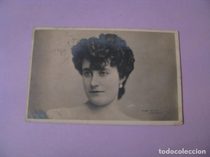 Postales: POSTAL DE LA ACTRIZ KITTY GORDON. CIRCULADA. 1907. - Foto 1