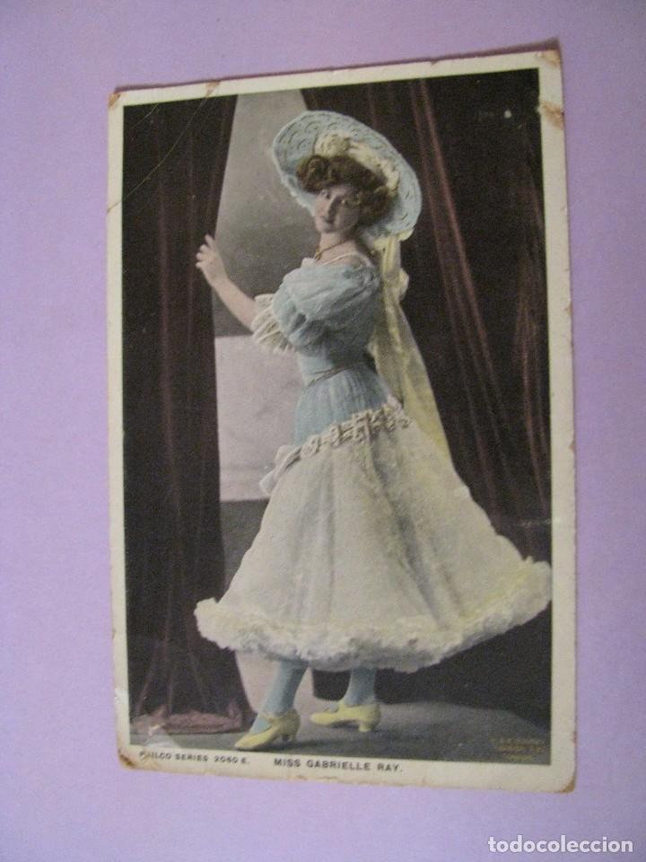 Postais: POSTAL DE LA ACTRIZ GABRIELLE RAY. CIRCULADA EN CHINA. 1907.
