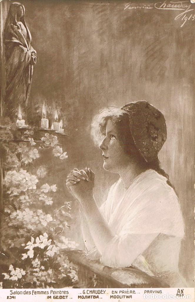 Postales: Postal romantica: En oracion - Foto 1