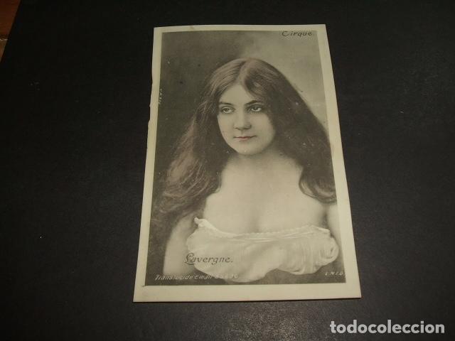 Postales: LAVERGNE ACTRIZ POSTAL CELULOIDE TRASLUCIDA - Foto 1