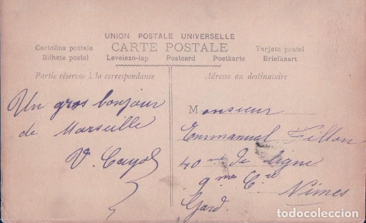 Postales: POSTAL SAUNIERES - CIRCULADA 1908 - MUJER TOCADO - PALOLA - Foto 2 - 103756387