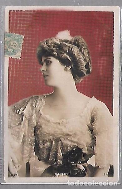 Postales: TARJETA POSTAL DE GALANTES Y MUJERES - PERFIL DE MUJER CON TRAJE DE EPOCA