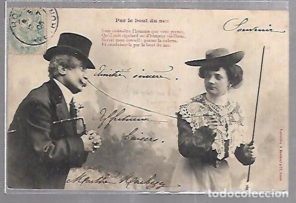Postales: TARJETA POSTAL DE GALANTES Y MUJERES - MUJER Y HOMBRE CON ENFADO