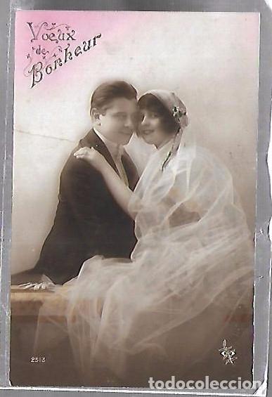 Postales: TARJETA POSTAL DE GALANTES Y MUJERES - IMAGEN DE ENAMORADOS DE BODA