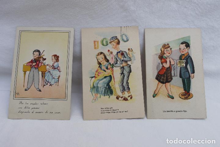 Postais: LOTE DE TRES POSTALES ANTIGUAS. A&Ntilde;OS 40/50