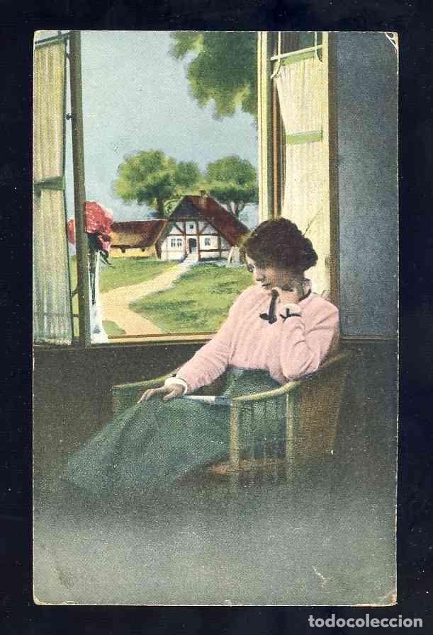 Postales: Postal romantica: Mujer. 617 - Foto 1