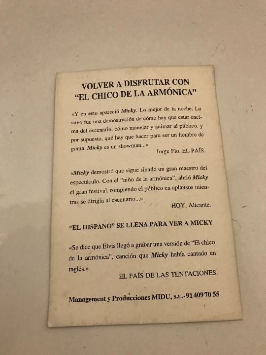 Postales: Micky, postal dedicada, firma original - Foto 2