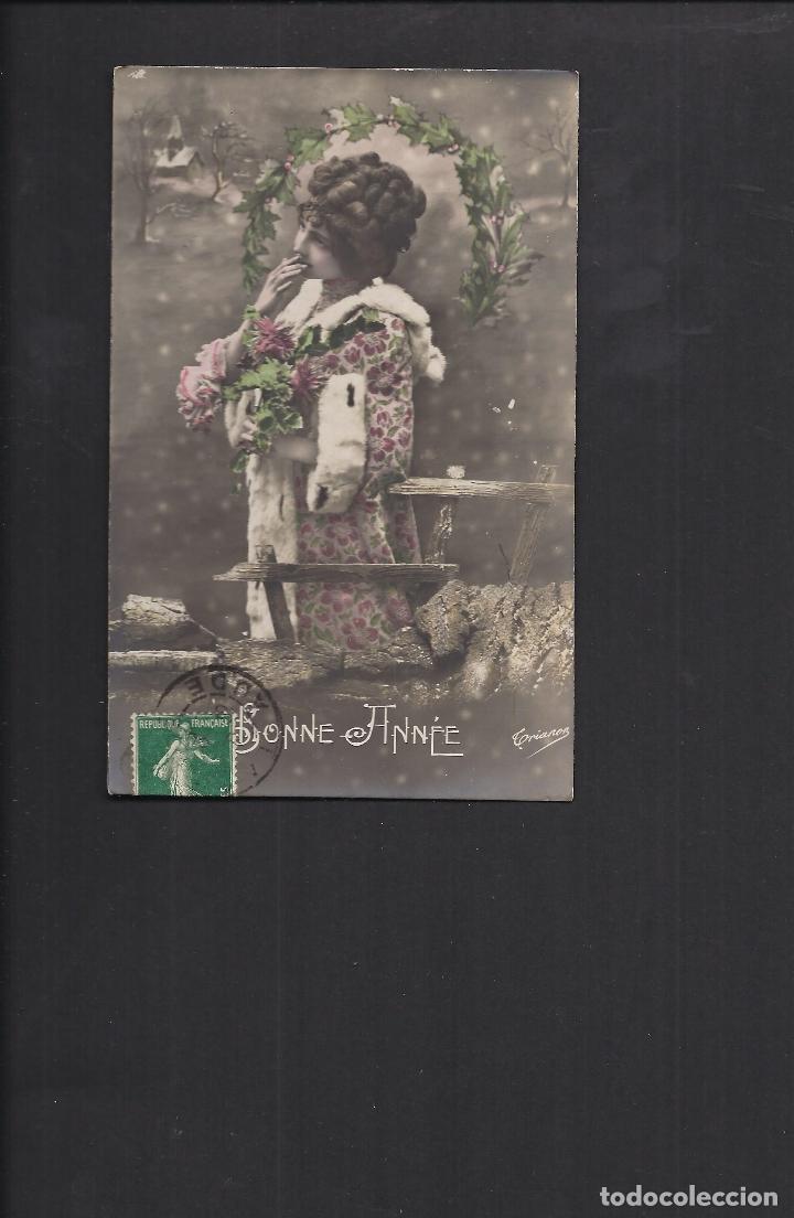 Postales: Antigua postal se&ntilde;orita, joven . Inicio siglo XX.