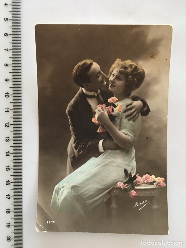 Cartoline: POSTAL ROM&Aacute;NTICA. PAREJA DE NOVIOS. YRISA. H. 1920?