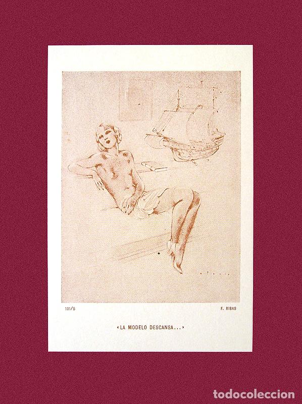 Postales: FEDERICO RIBAS - LOTE DE 5 POSTALES - Foto 3