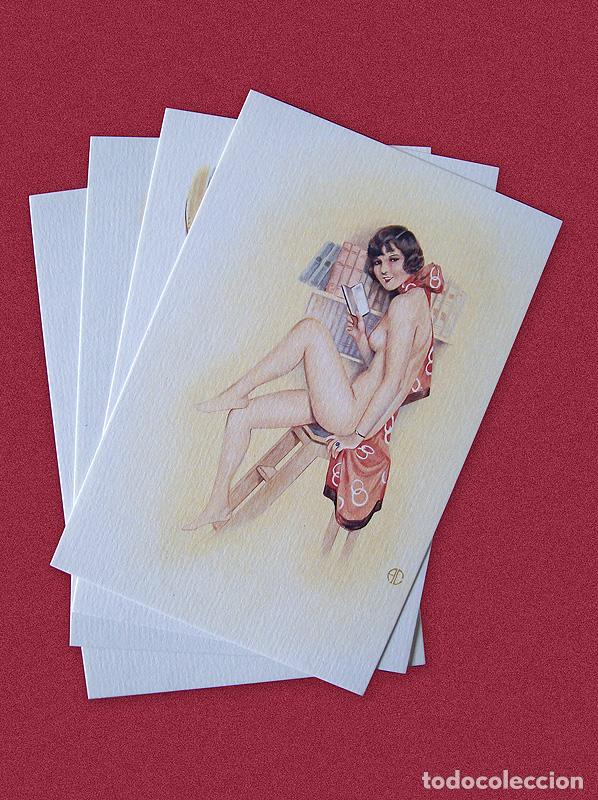 Postales: LOTE DE 4 POSTALES BELLE EPOQUE - Foto 1