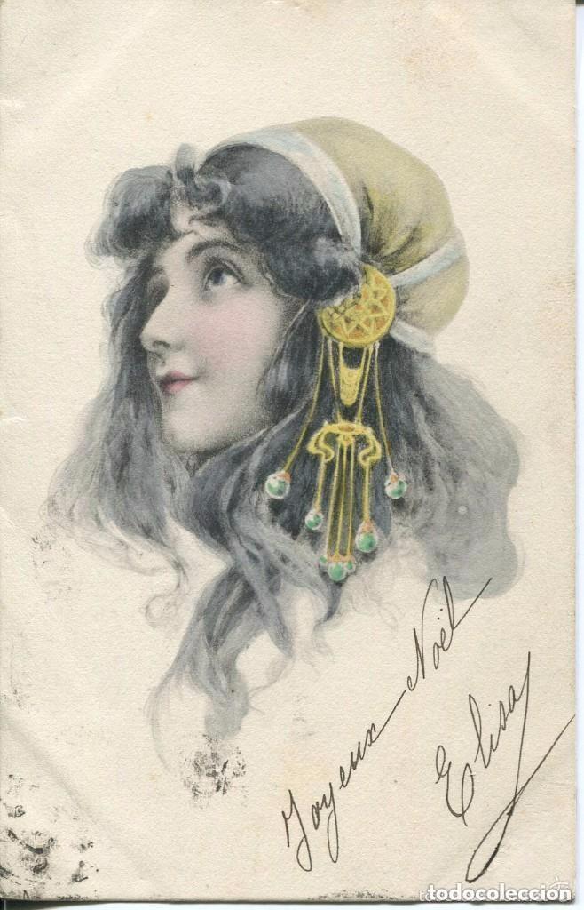 Postales: MODERNISTA-ART NOUVEAU-JOVEN ILUSTRACI&Oacute;N - 1902-VIENNE-RARA