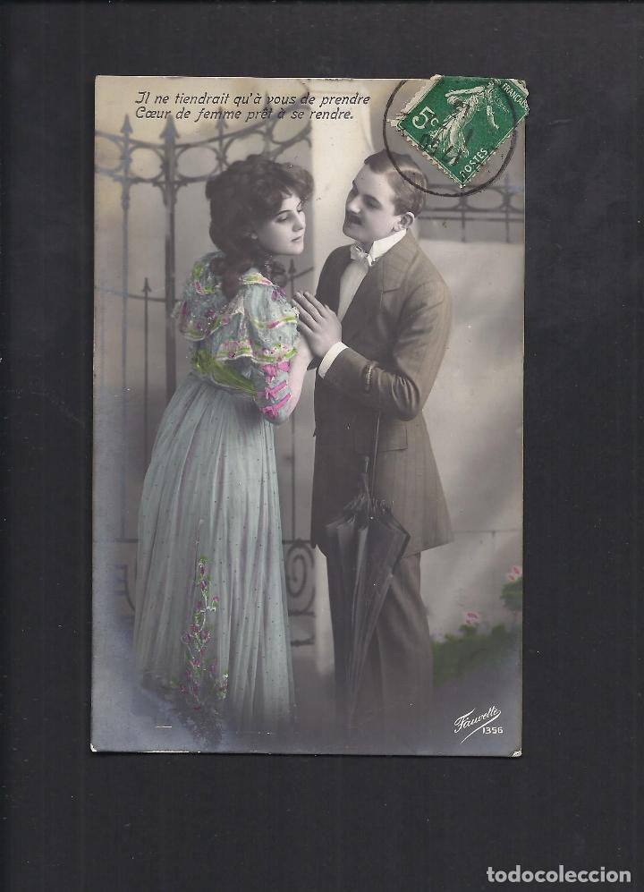 Postcards: Antigua postal romantica. Circulada. 1913