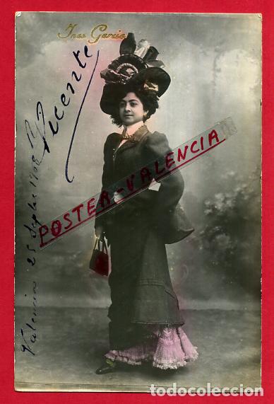 Postkarten: POSTAL ACTRIZ O CUPLETISTA , ANTIGUA , INES GARCIA , ORIGINAL , P88026