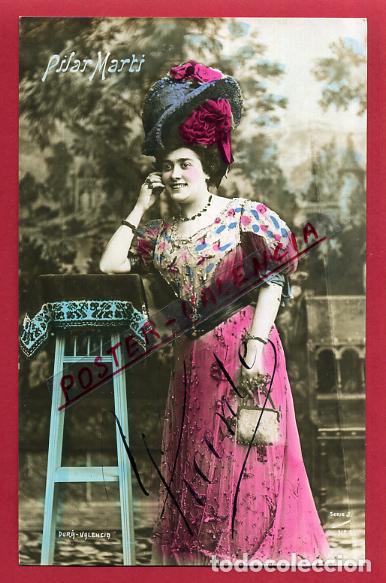 Postkarten: POSTAL ACTRIZ O CUPLETISTA , ANTIGUA , PILAR MARTI , ORIGINAL , P88029