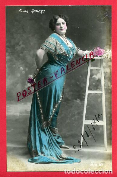 Postkarten: POSTAL ACTRIZ O CUPLETISTA , ANTIGUA , ELISA ROMERO , ORIGINAL , P88046