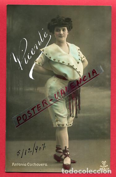 Postkarten: POSTAL ACTRIZ O CUPLETISTA , ANTIGUA , ANTONIA CACHAVERA , ORIGINAL , P88051