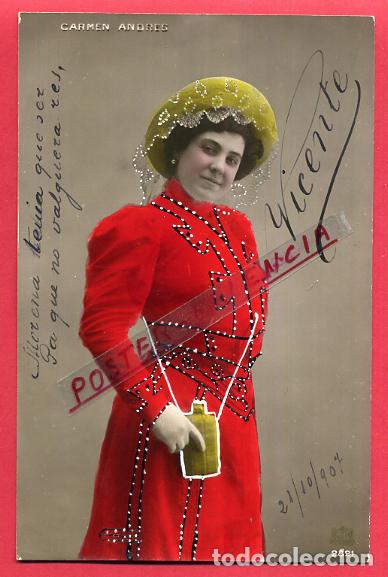 Postkarten: POSTAL ACTRIZ O CUPLETISTA , ANTIGUA , CARMEN ANDRES , ORIGINAL , P88085