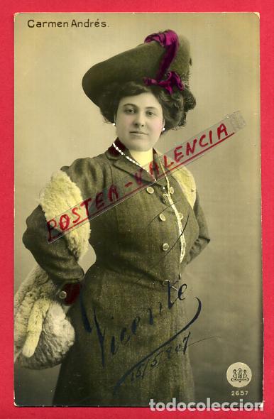 Postkarten: POSTAL ACTRIZ O CUPLETISTA , ANTIGUA , CARMEN ANDRES , ORIGINAL , P88086