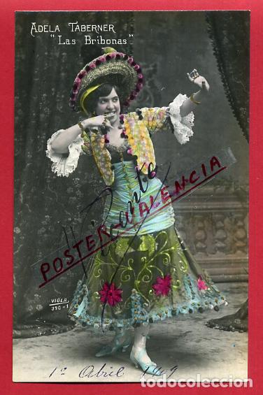 Postkarten: POSTAL ACTRIZ O CUPLETISTA , ANTIGUA , ADELA TABERNER , ORIGINAL , P88103