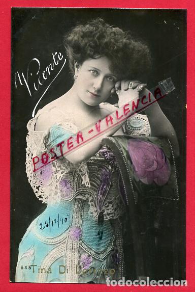 Postales: POSTAL ACTRIZ O CUPLETISTA , ANTIGUA , TINA DI LORENZO , ORIGINAL , P88110