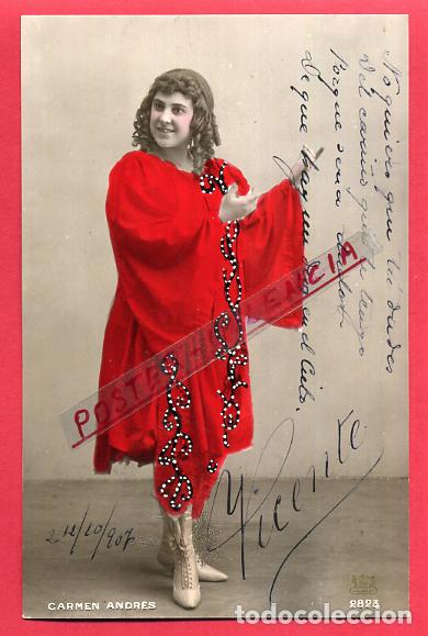 Postcards: POSTAL ACTRIZ O CUPLETISTA , ANTIGUA , CARMEN ANDRES , ORIGINAL , P88121