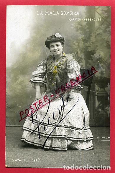 Postales: POSTAL ACTRIZ O CUPLETISTA , ANTIGUA , CARMEN CASESNOVES , ORIGINAL , P88125