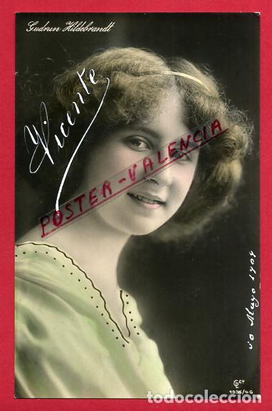 Postales: POSTAL ACTRIZ O CUPLETISTA , ANTIGUA , GUDRUN HILDELNARDT , ORIGINAL , P88130