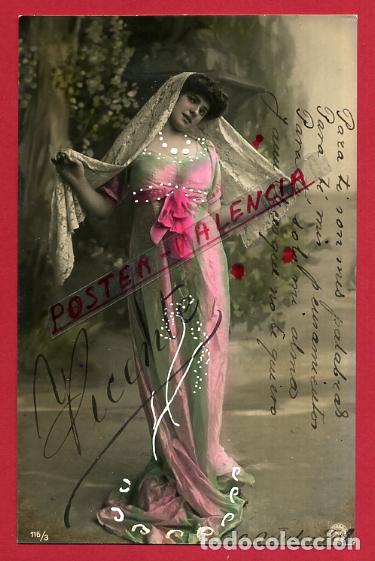 Postales: POSTAL ACTRIZ O CUPLETISTA , ANTIGUA ,  ORIGINAL , P88136