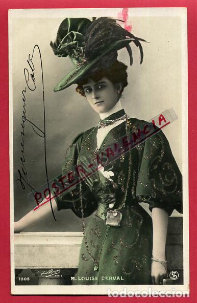 Postales: POSTAL ACTRIZ O CUPLETISTA , ANTIGUA , LOUISE DERVAL , ORIGINAL , P88177